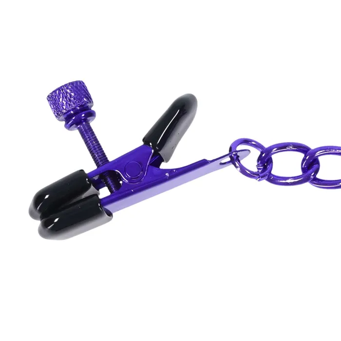 Merci Chained Up Nipple Clamps Violetblack Doc Johnson Anal Merci Chained Up Nipple Clamps Violetblack Doc Johnson Anal