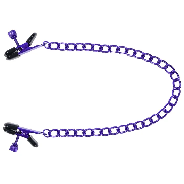 Merci Chained Up Nipple Clamps Violetblack Doc Johnson Anal Merci Chained Up Nipple Clamps Violetblack Doc Johnson Anal