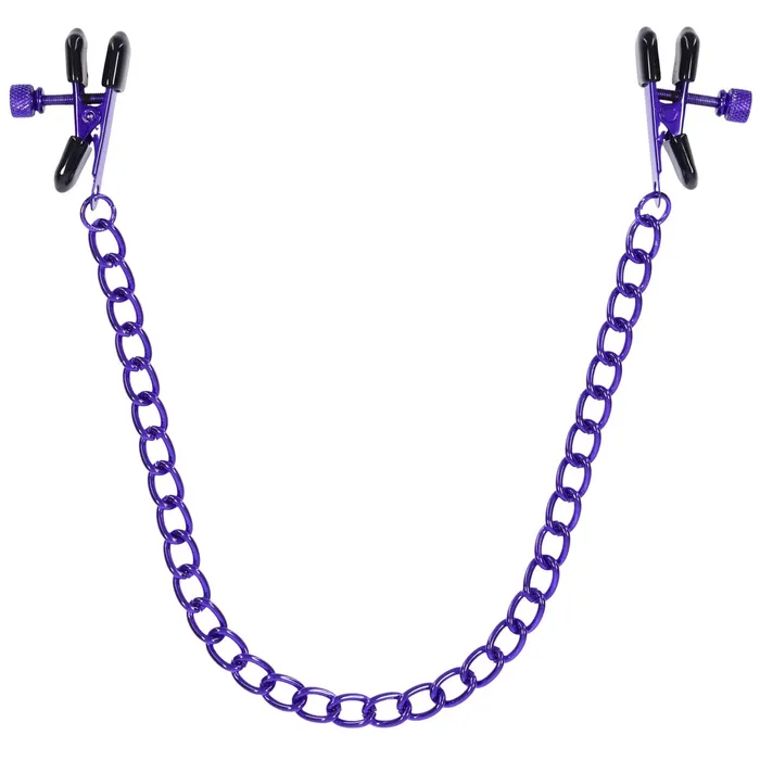 Merci Chained Up Nipple Clamps Violetblack Doc Johnson Anal Merci Chained Up Nipple Clamps Violetblack Doc Johnson Anal