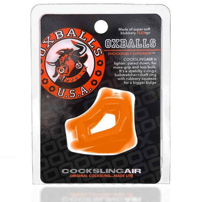 Oxballs Cocksling Air Original Cocksling Made Lite Orange Oxballs Male Sex Toys