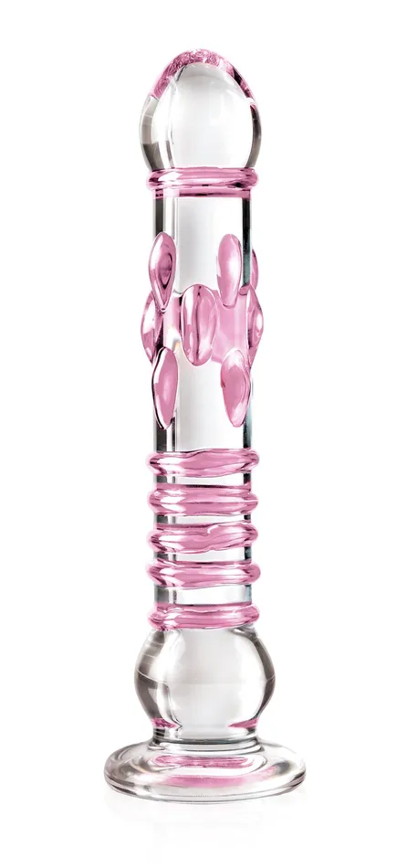 Pipedream Icicles No 6 Clear Pink Dildos