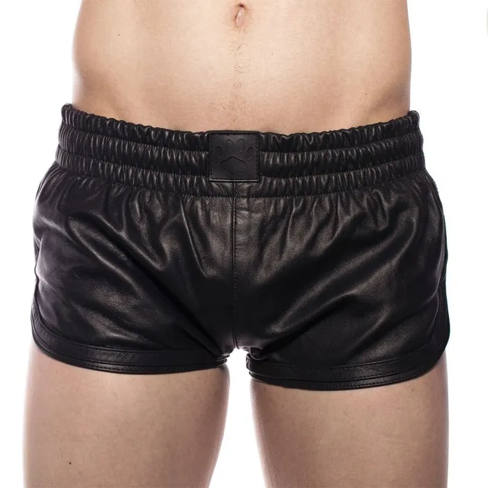 Prowler RED Leather Sports Shorts Black XL Prowler Red Restraints