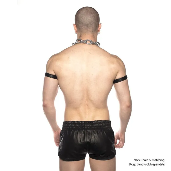 Prowler RED Leather Sports Shorts Black XL Prowler Red Restraints