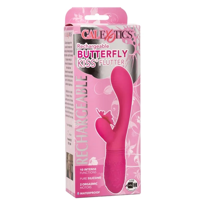Rechargeable Butterfly Kiss Flutter Pink CalExotics Vibrators