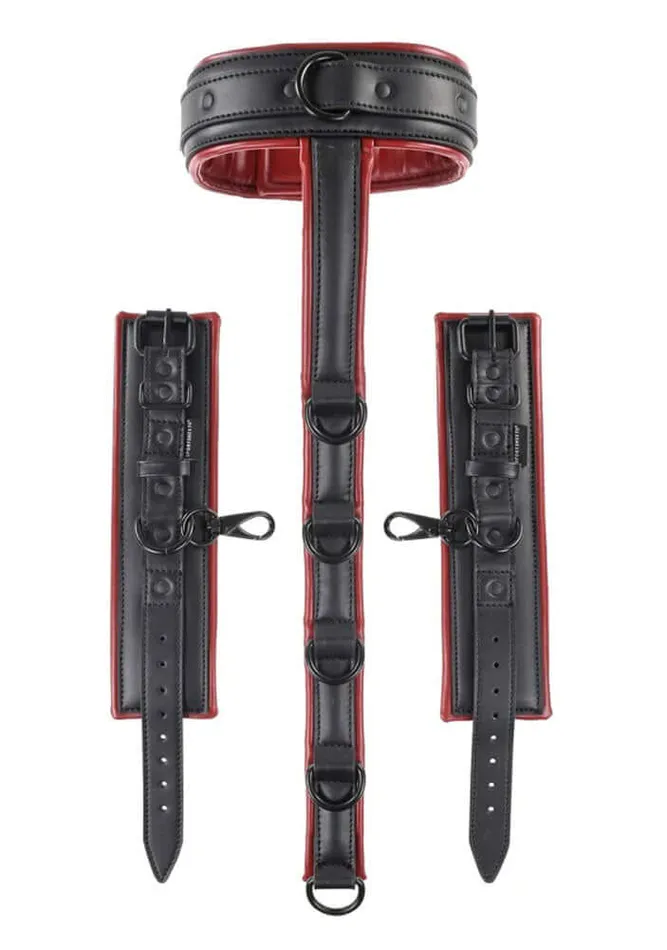 Restraints Sportsheets Saffron Neck and Wrist Restraint Blackred Restraints Sportsheets Saffron Neck and Wrist Restraint Blackred