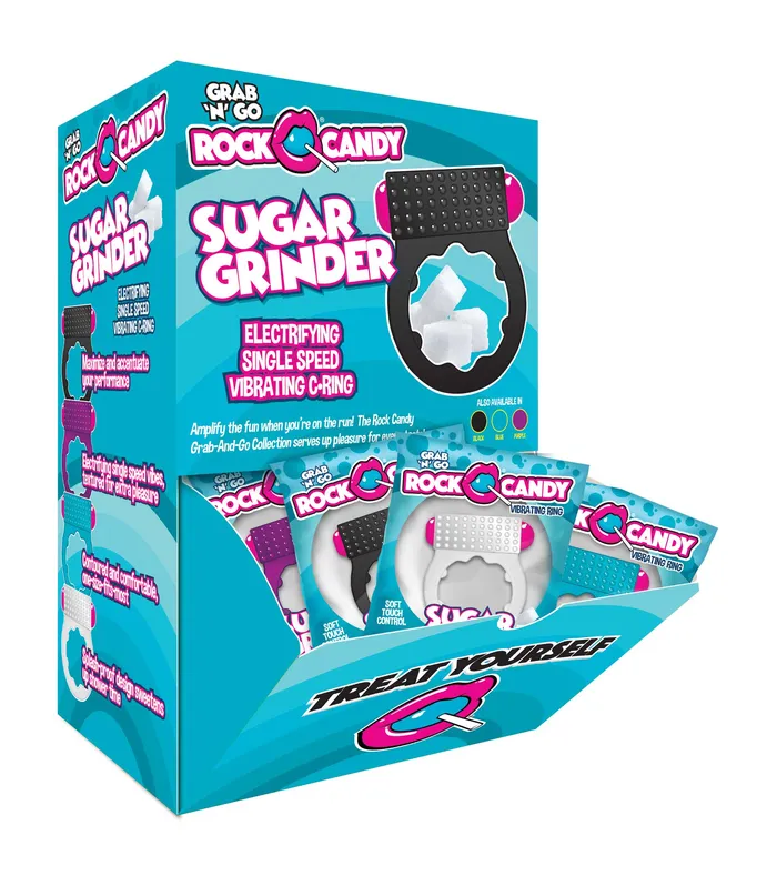 Rock Candy Vibrators Sugar Grinder 24 Pk Display Assorted