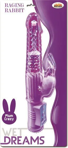 Sale Vibrators Wet Dreams Raging Rabbit Plum Crazy