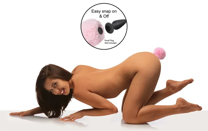Tailz Vibrators Interchangeable Bunny Tail Pink