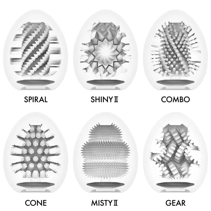 Tenga Male Sex Toys EGG VARIETY PACK HARD BOILED II