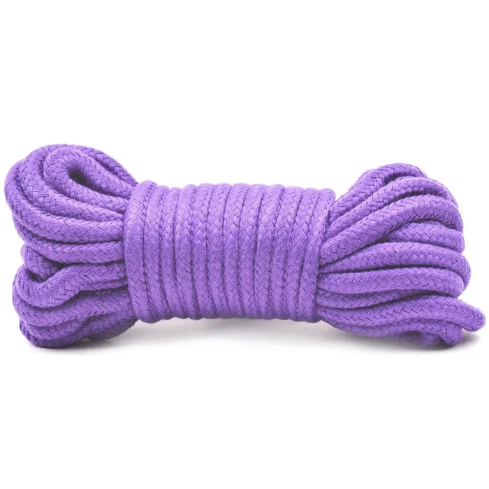 Vibrators 10 Metres Cotton Bondage Rope Purple Various Toy Brands