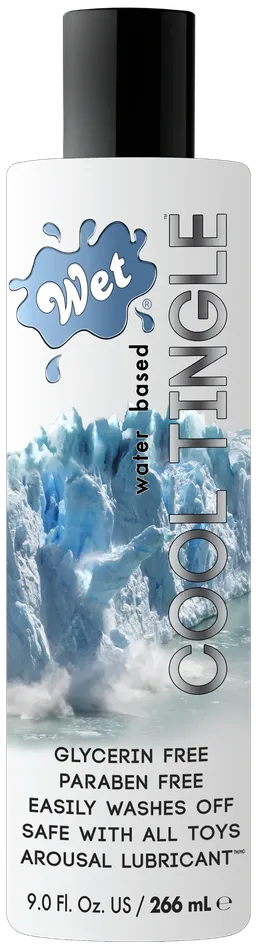 Vibrators Cool Tingle Water Based 9 Fl oz148mL Wet