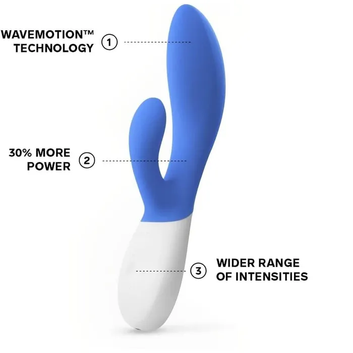 Vibrators Lelo Lelo Ina Wave 2 Luxury Rechargeable Vibe Blue Vibrators Lelo Lelo Ina Wave 2 Luxury Rechargeable Vibe Blue