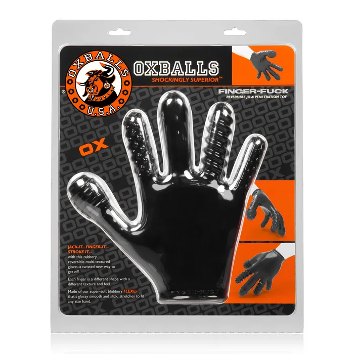 Vibrators Oxballs Finger Fuck Reversible Jo amp Penetration Toy Black Vibrators Oxballs Finger Fuck Reversible Jo amp Penetration Toy Black