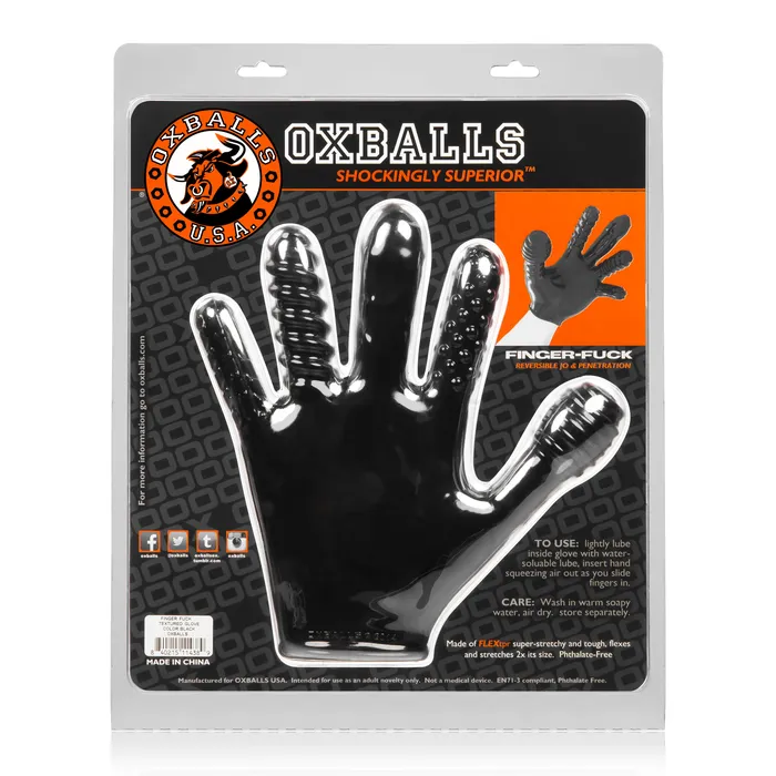 Vibrators Oxballs Finger Fuck Reversible Jo amp Penetration Toy Black Vibrators Oxballs Finger Fuck Reversible Jo amp Penetration Toy Black