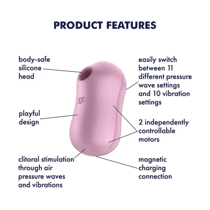 Vibrators Satisfyer Satisfyer Cotton Candy Air Pulse Vibrator Lilac