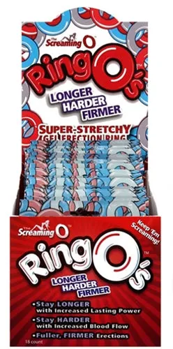 Vibrators Screaming O Ringos 18 Count Box Assorted Colors