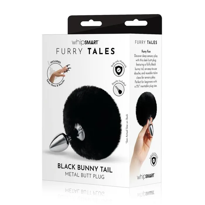 Whipsmart Anal Furry Tales Black Bunny Tail Butt Plug Whipsmart Anal Furry Tales Black Bunny Tail Butt Plug