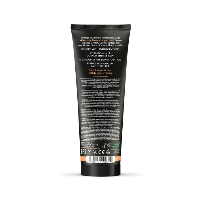 Wicked Couples Orange Blossom Patchouli Massage Cream 4oz