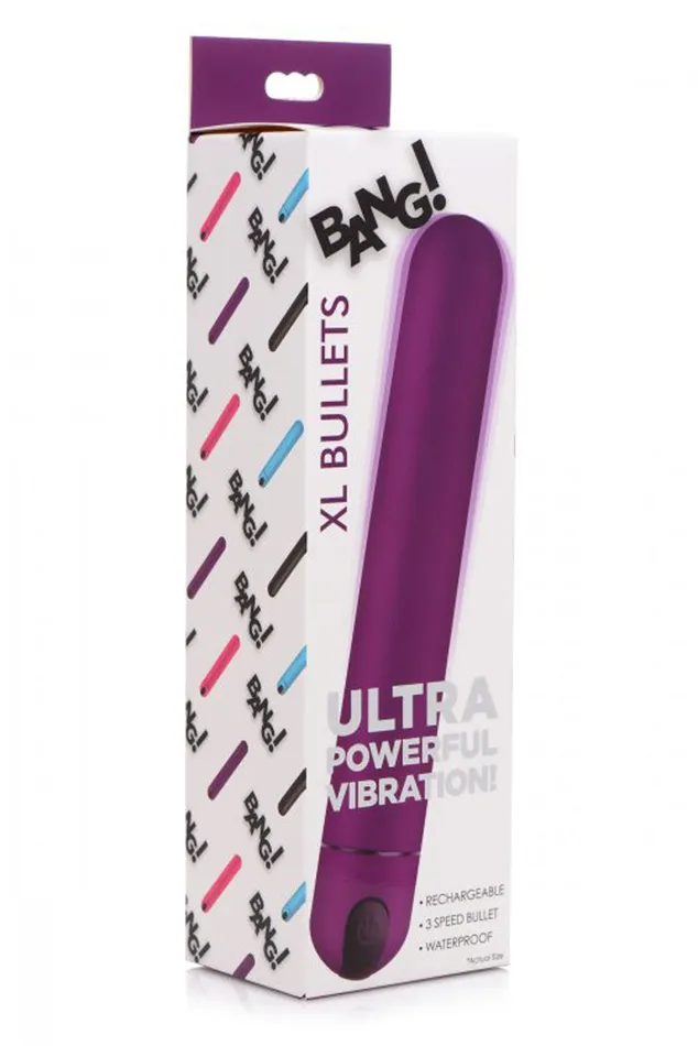 XR Brands Bang Vibrators Bang XL Bullet Vibrator Purple