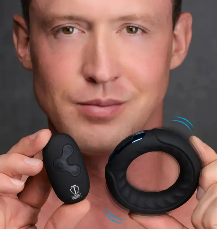 XR Brands Couples Remote Control 7X Silicone Vibrating Cock Ring XR Brands Couples Remote Control 7X Silicone Vibrating Cock Ring