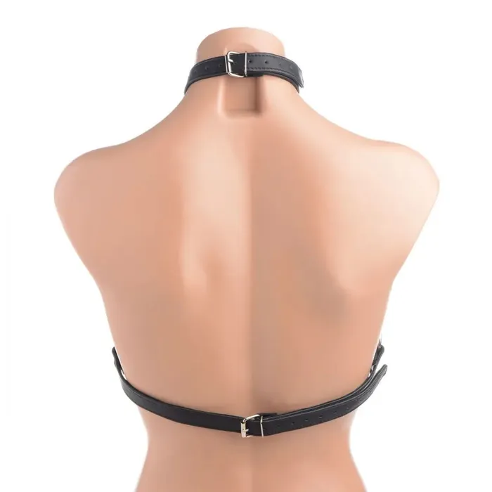 XR Brands Leather Harness Bra BDSM Bondage Harness Female Sex Toys XR Brands Leather Harness Bra BDSM Bondage Harness Female Sex Toys