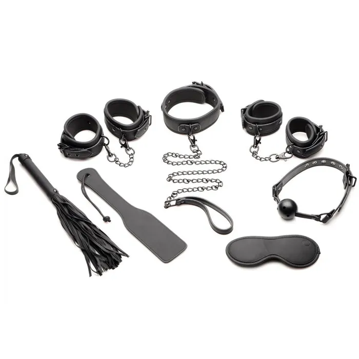 XR Brands Master Series Couples Master of Kink 10 Piece Deluxe Bondage Set Black XR Brands Master Series Couples Master of Kink 10 Piece Deluxe Bondage Set Black