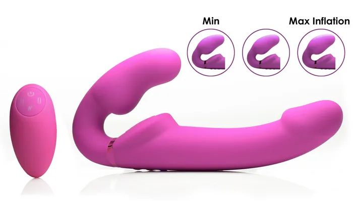 XR Brands Strap U Female Sex Toys Worlds 1st Remote Control Inflatable ErgoFit Strapless StrapOn
