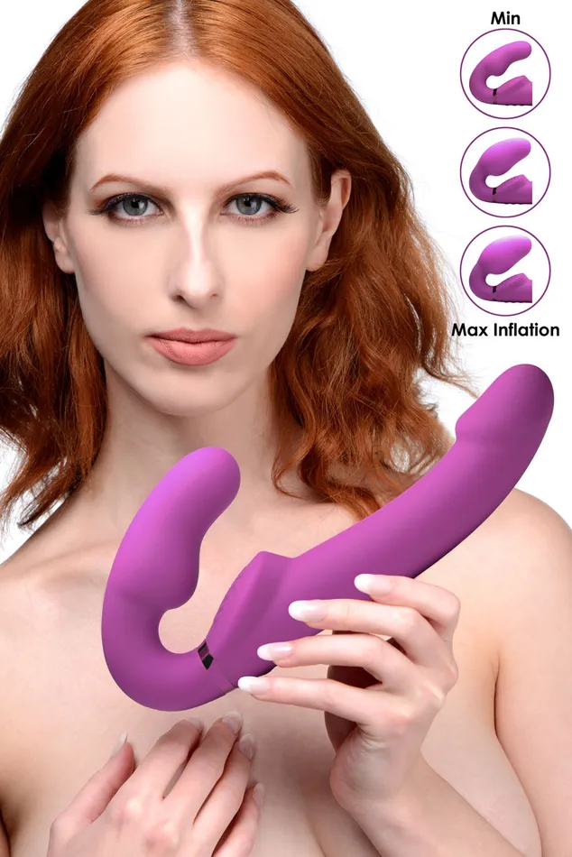 XR Brands Strap U Female Sex Toys Worlds 1st Remote Control Inflatable ErgoFit Strapless StrapOn