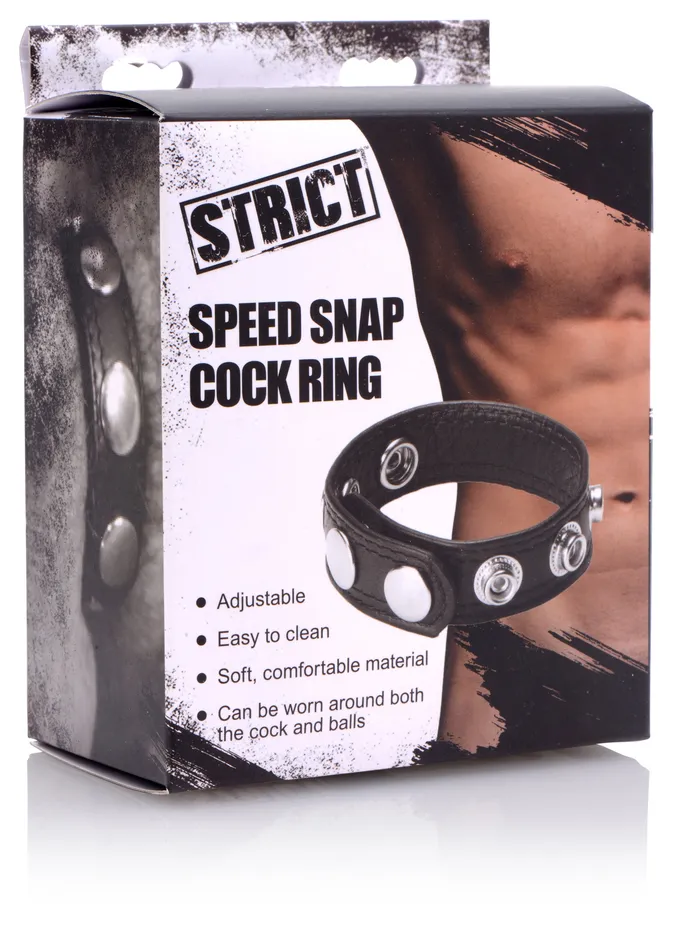 XR Brands Strict Speed Snap Cock Ring Male Sex Toys XR Brands Strict Speed Snap Cock Ring Male Sex Toys