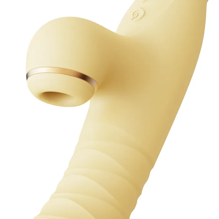 ZALO Vibrators ZALO Rose Rabbit Thruster Lemon Yellow