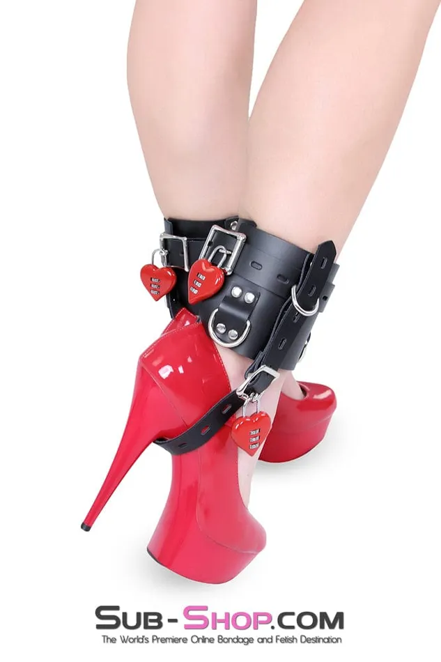 3427M Red Heart Combination Bondage Gear Lock Moonwell Dildos