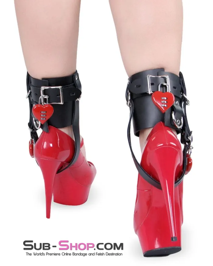3427M Red Heart Combination Bondage Gear Lock Moonwell Dildos