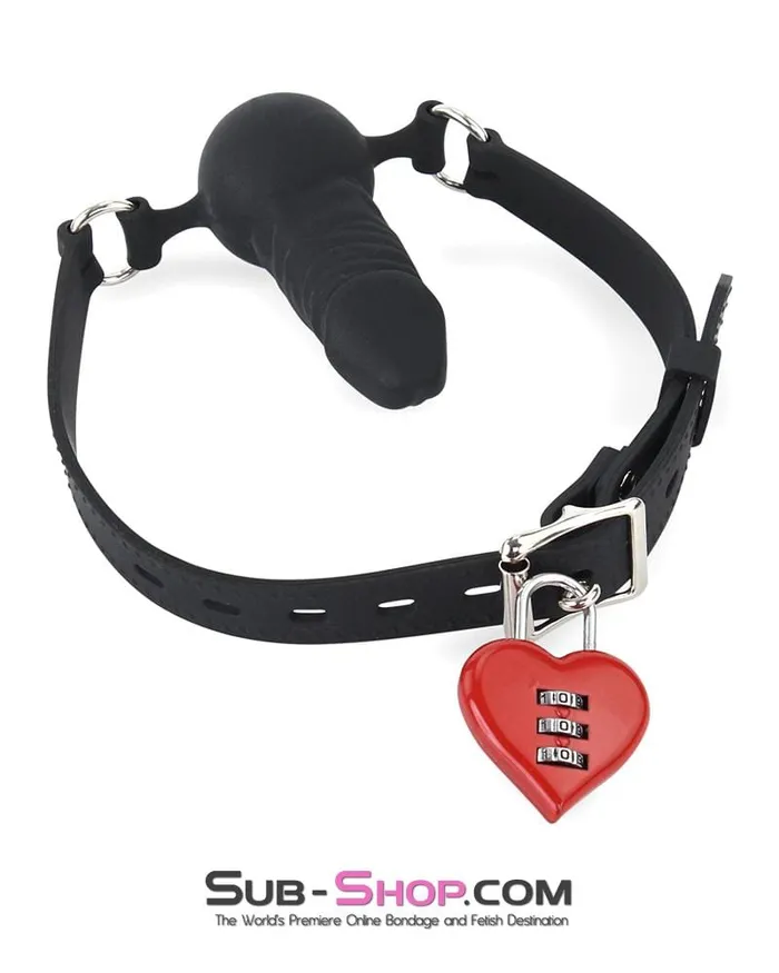 3427M Red Heart Combination Bondage Gear Lock Moonwell Dildos