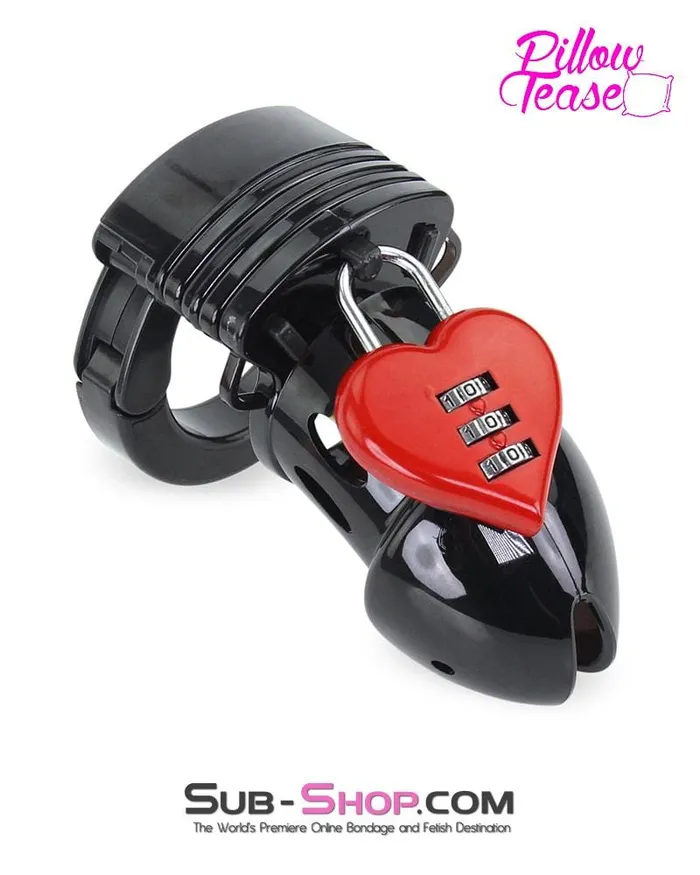 3427M Red Heart Combination Bondage Gear Lock Moonwell Dildos