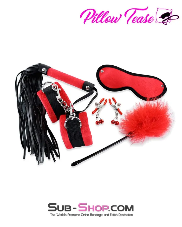 3652M Red Room Bondage Fantasy Set with Clamps Whip and Tickler MEGA Deal Moonwell Restraints 3652M Red Room Bondage Fantasy Set with Clamps Whip and Tickler MEGA Deal Moonwell Restraints