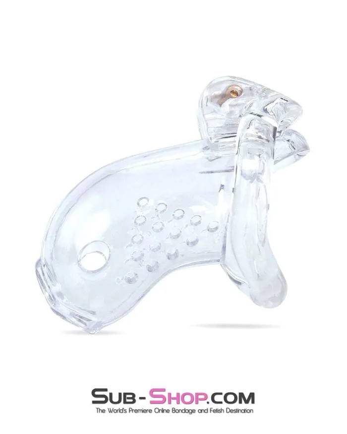 3731M Just the Tip Clear Cock Tease High Security Chastity Cock Lock MEGA Deal Moonwell Dildos