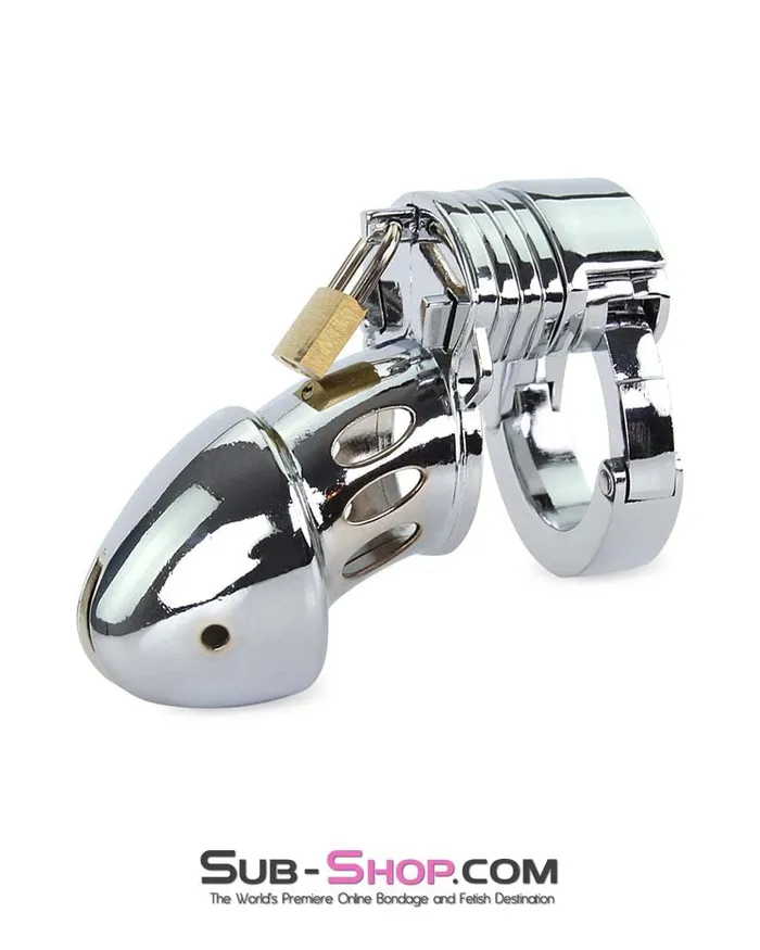 7889M Locked Away Steel Locking Chastity With 3 Length Spacers and 5 Cock Cuff Size Positions Moonwell Male Sex Toys 7889M Locked Away Steel Locking Chastity With 3 Length Spacers and 5 Cock Cuff Size Positions Moonwell Male Sex Toys