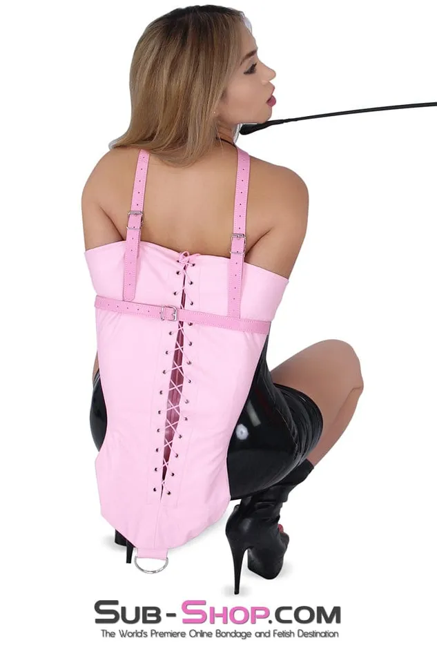 7922DL bBOGOb Pink Lady Satin Lined Princess Pink Armbinder Idea Vibrators