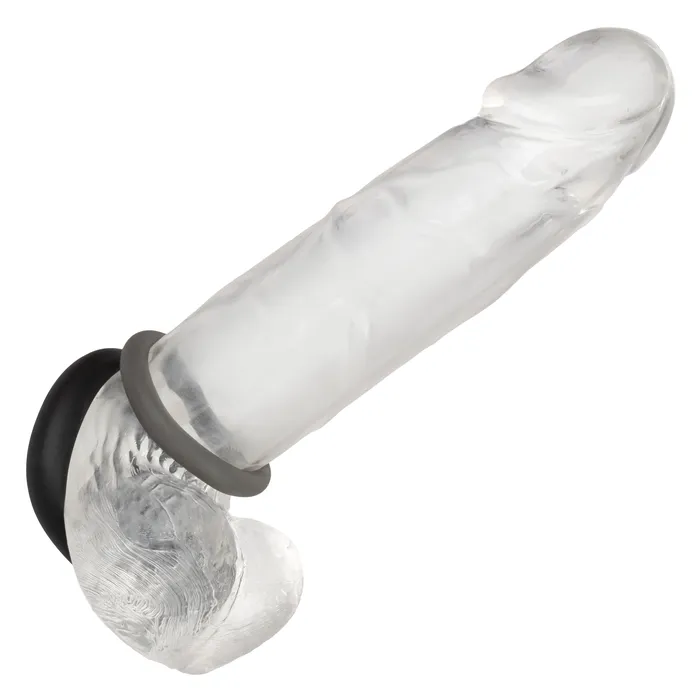 Alpha Liquid Silicone Prolong Set of 2 Blackgray CalExotics Anal Alpha Liquid Silicone Prolong Set of 2 Blackgray CalExotics Anal