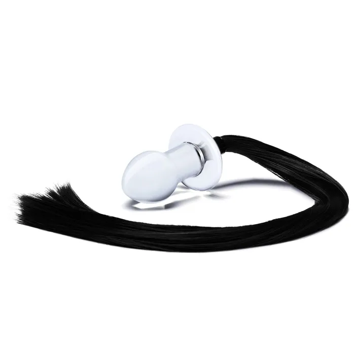 Anal Gls 3 Horse Tail Glass Butt Plug