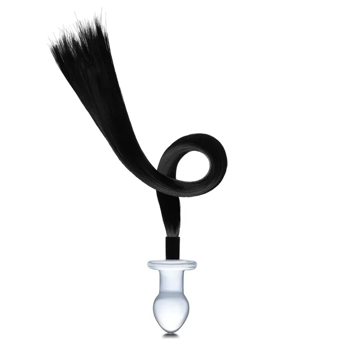 Anal Gls 3 Horse Tail Glass Butt Plug