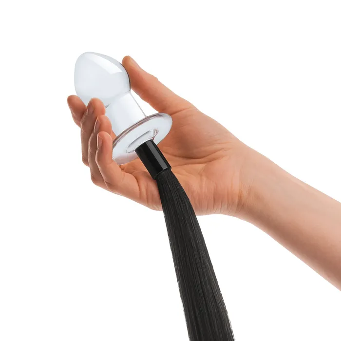 Anal Gls 3 Horse Tail Glass Butt Plug