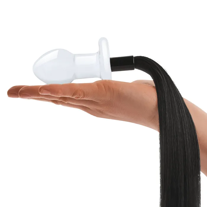 Anal Gls 3 Horse Tail Glass Butt Plug