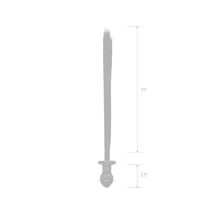 Anal Gls 3 Horse Tail Glass Butt Plug