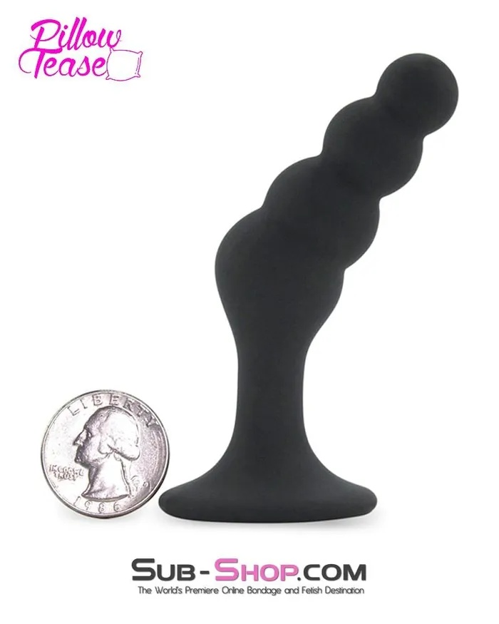 Anal Moonwell 0461M Beaded Silicone PSpot Plug Small LAST CHANCE Final Closeout