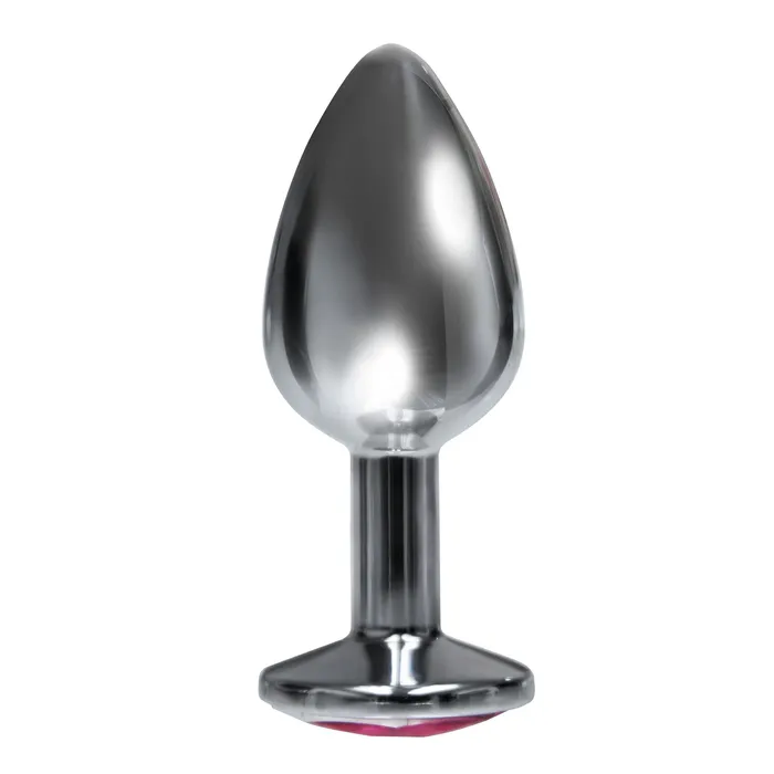 Anal The 9s the Silver Starter Bejeweled Stainless Steel Plug Pink Icon Brands