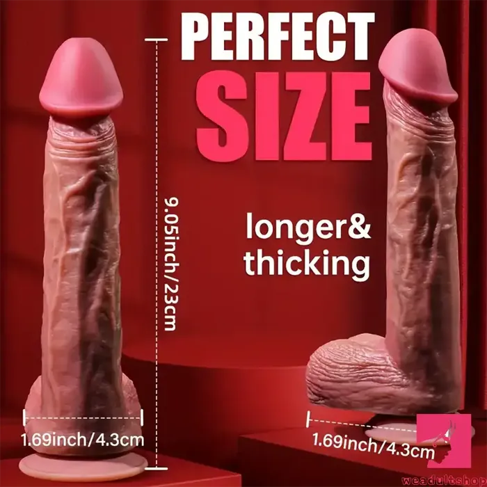 Anal Weadultshop 905in Realistic Silicone Soft Unisex Big Dildo For Anal Clit Sex Toy