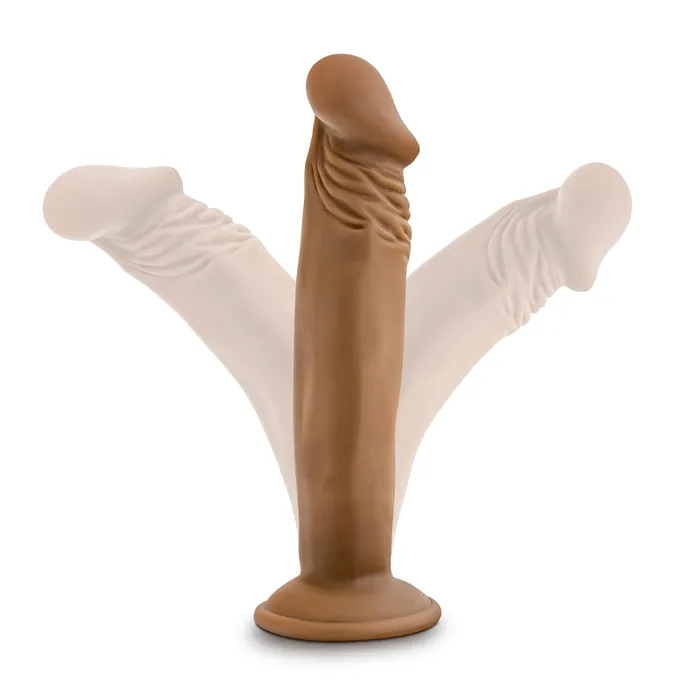 Blush Dildos Dr Skin Dr Small 6 Inch Dildo Mocha Blush Dildos Dr Skin Dr Small 6 Inch Dildo Mocha