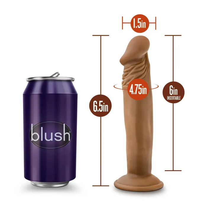 Blush Dildos Dr Skin Dr Small 6 Inch Dildo Mocha Blush Dildos Dr Skin Dr Small 6 Inch Dildo Mocha