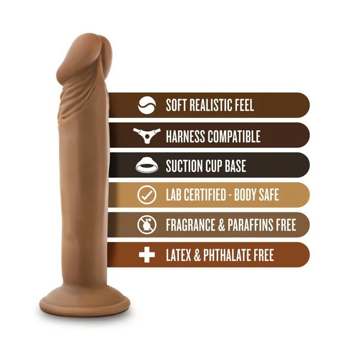 Blush Dildos Dr Skin Dr Small 6 Inch Dildo Mocha Blush Dildos Dr Skin Dr Small 6 Inch Dildo Mocha